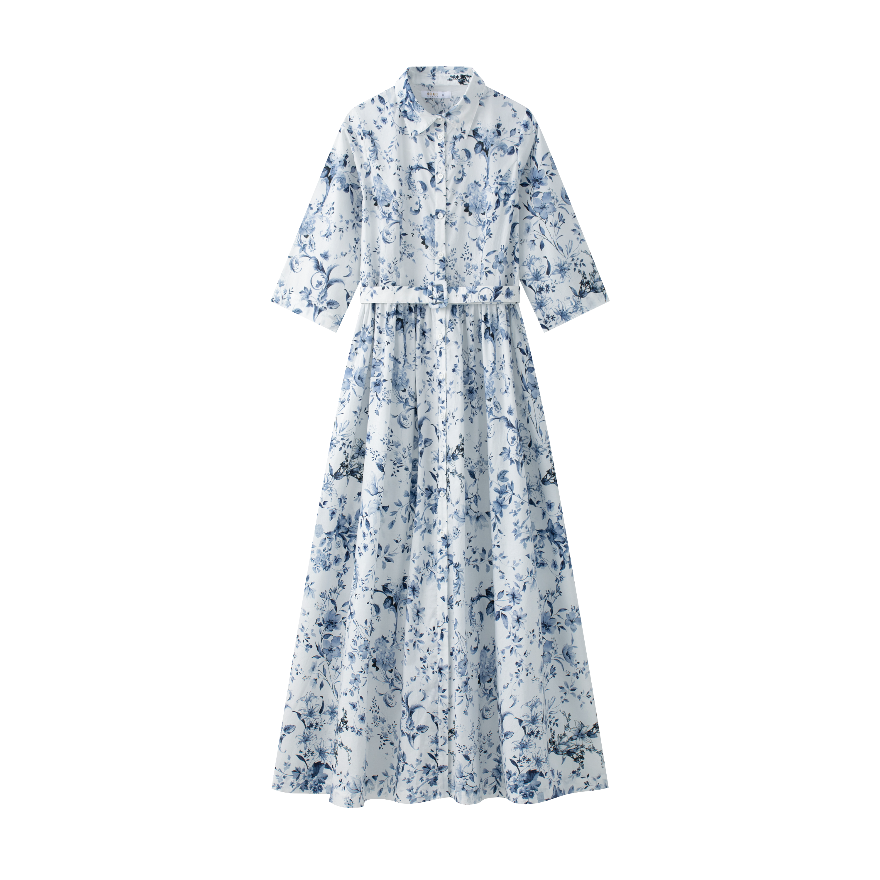Floral Shirt Dress CocoBlanc. Floral Shirt Dress CocoBlanc.