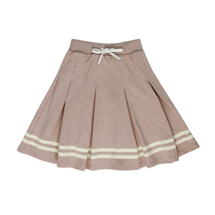Marled Pleated Skirt
