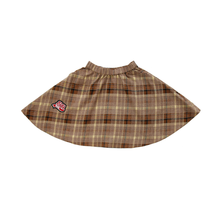 Plaid Flare Skirt
