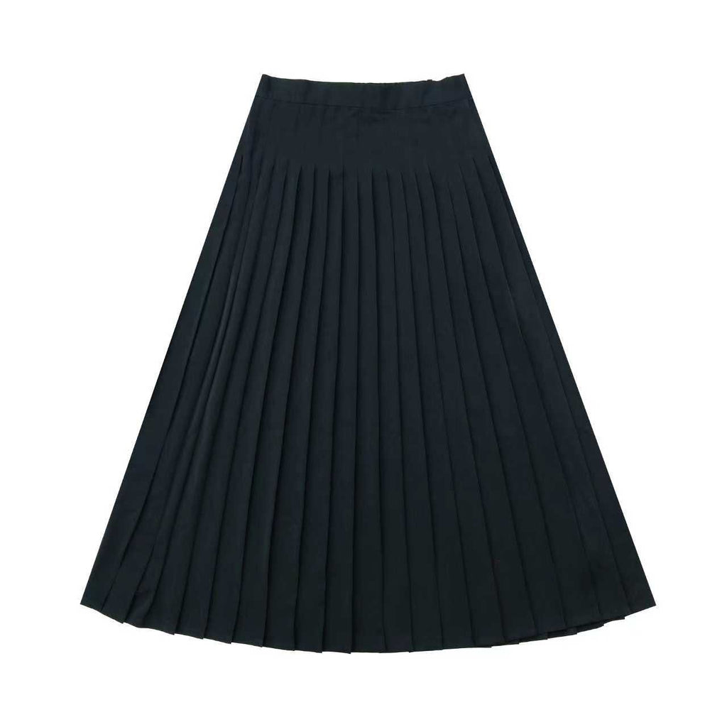 Pleated Silk Skirt – CocoBlanc.