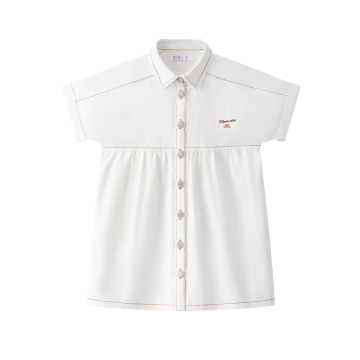 SS White Denim Dress