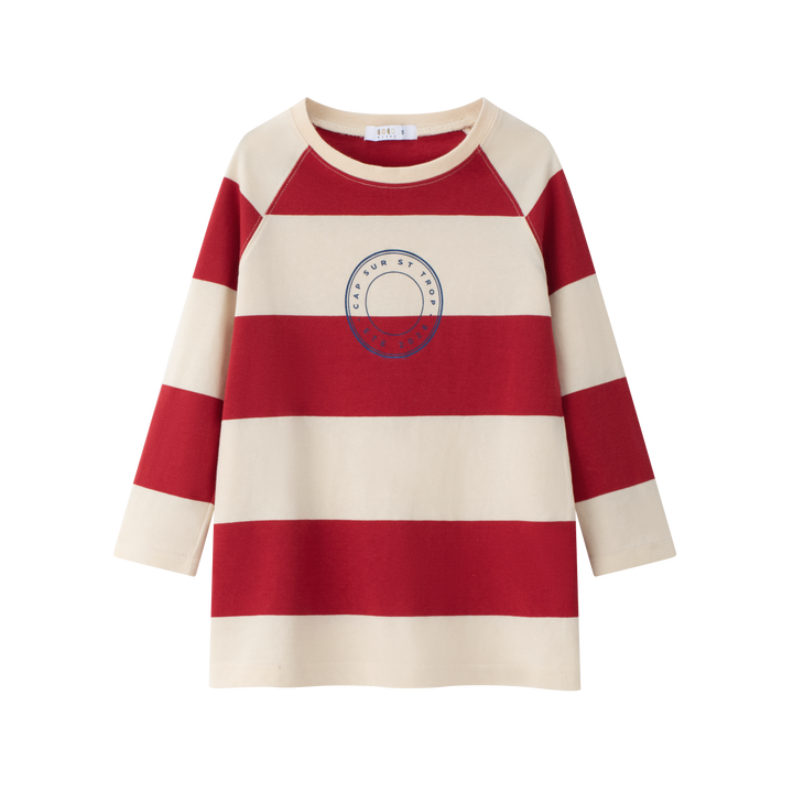 3/4 Girls Striped Tee