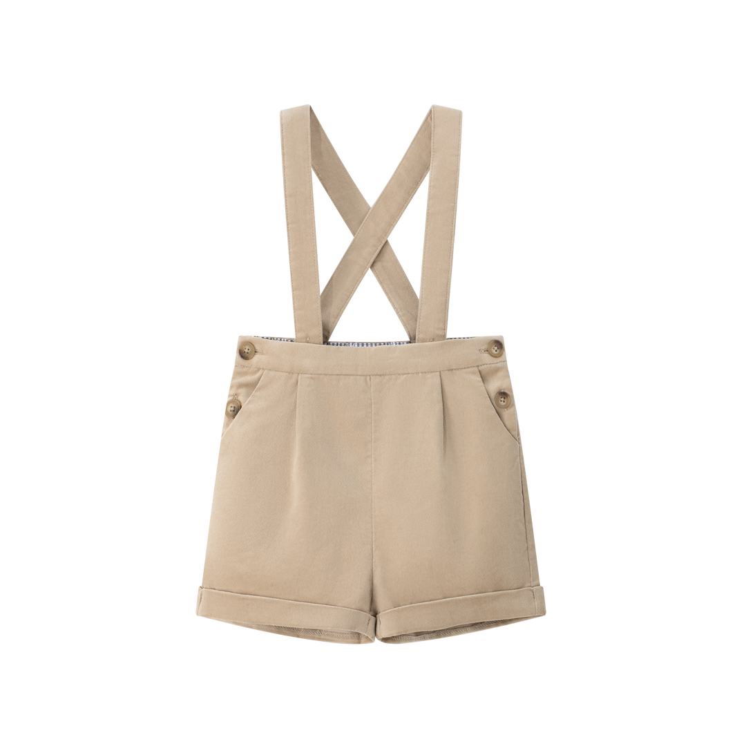 Camel Suspender Shorts