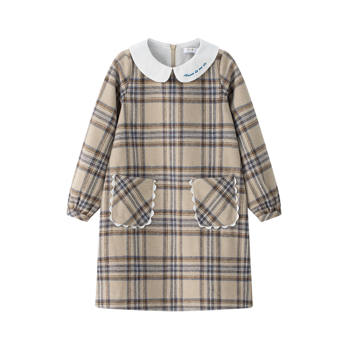 Plaid A-line Dress