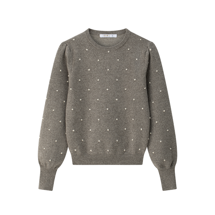 Crew Sweater With Dots