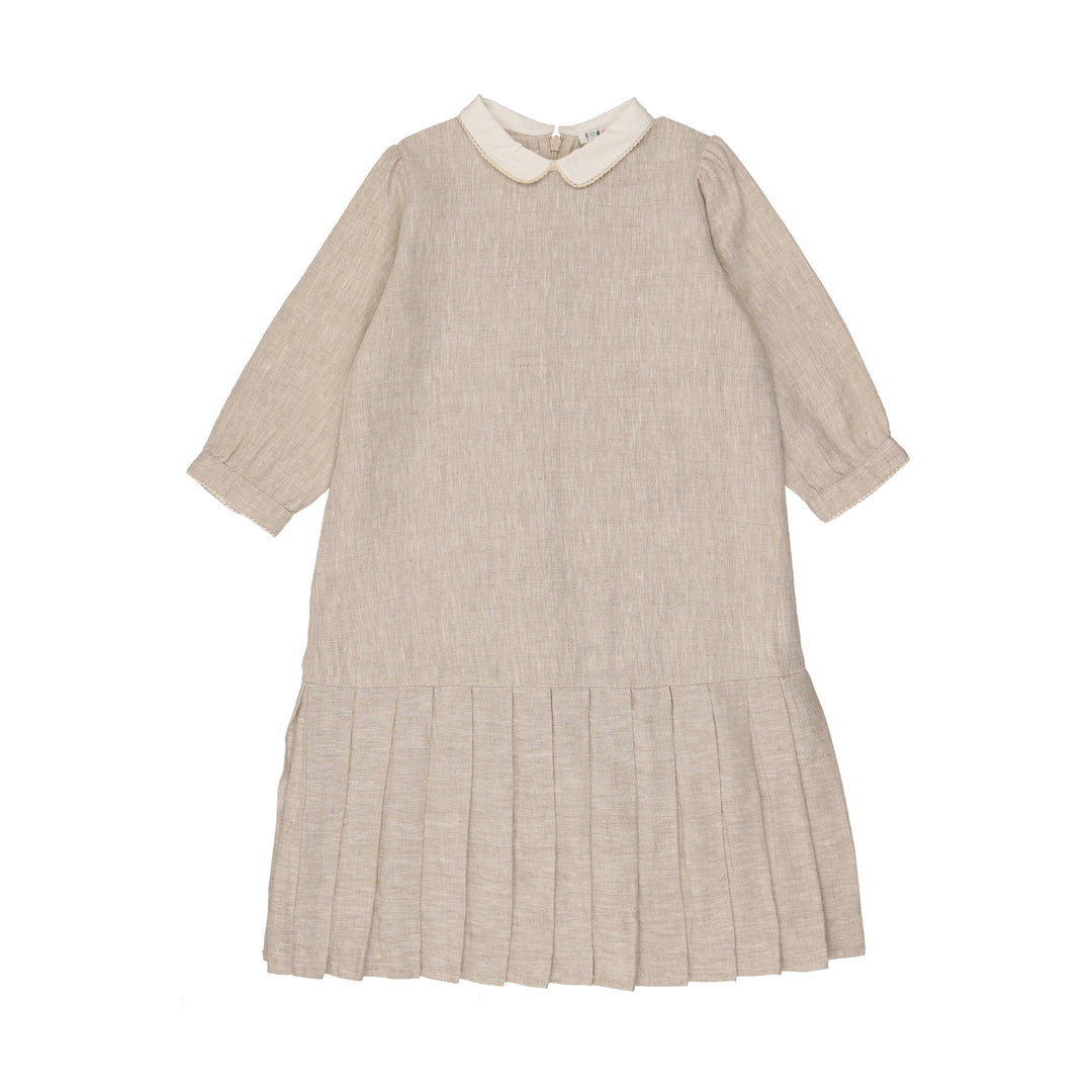 peter pan collar pleated dress Peter Pan Collar Pleated A Line Dress