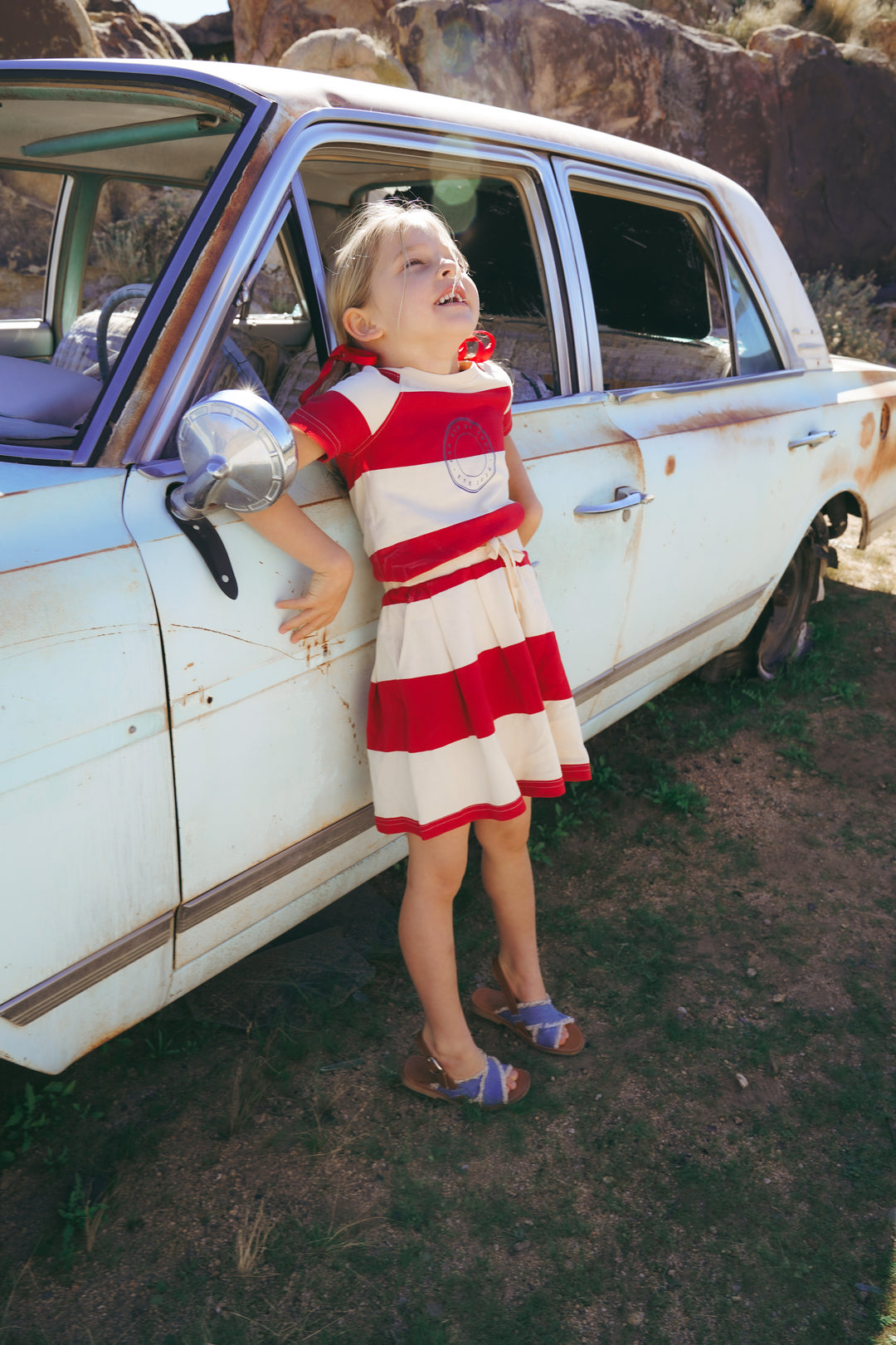 Cotton Striped Skirt