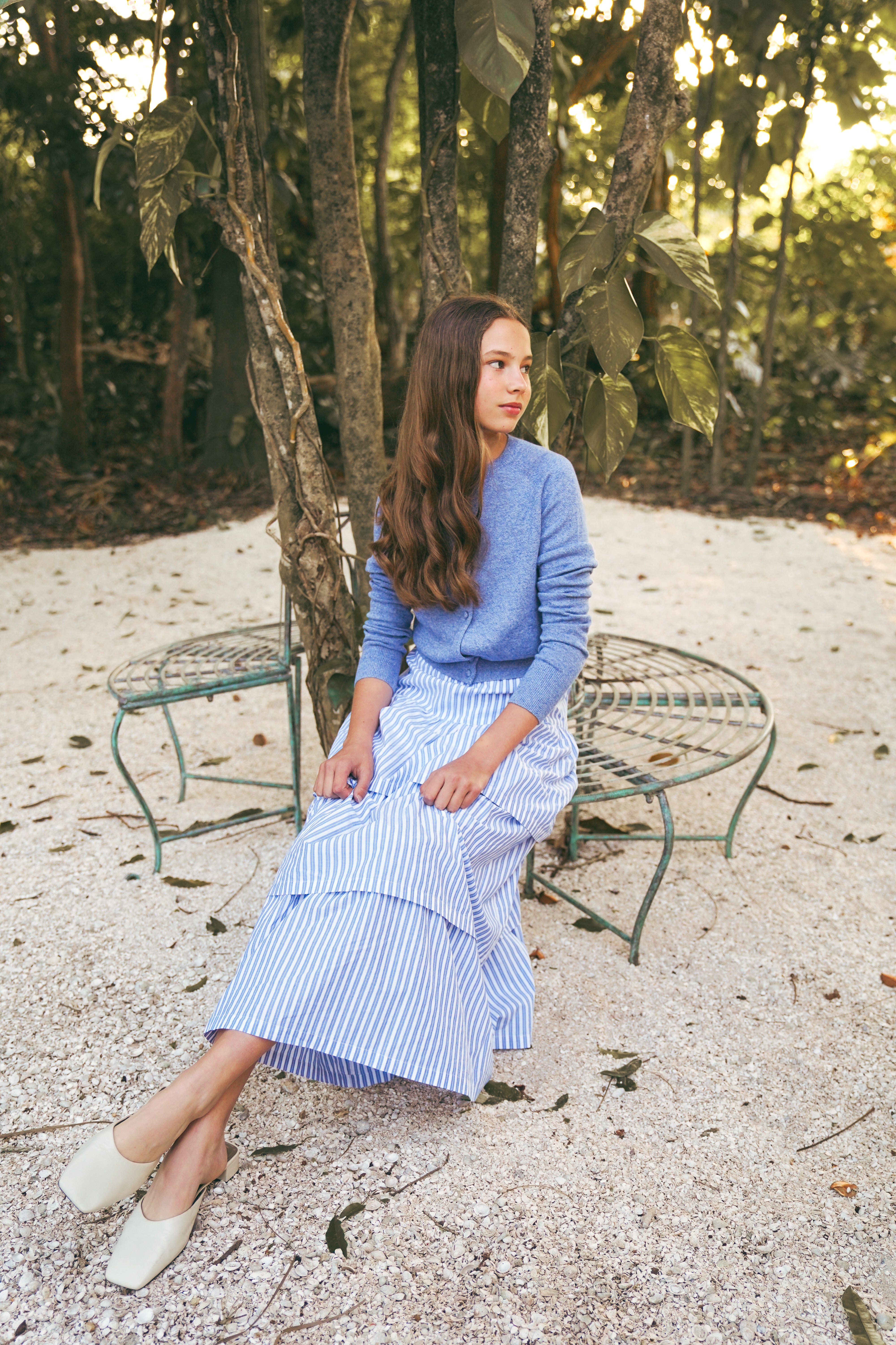 Cotton Layered Skirt – CocoBlanc.