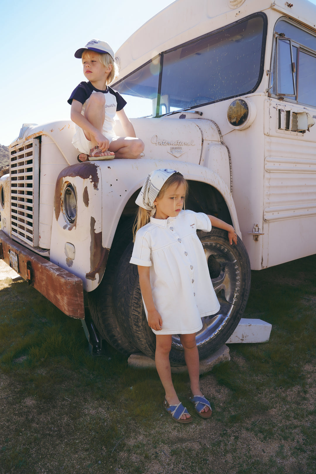 SS White Denim Dress