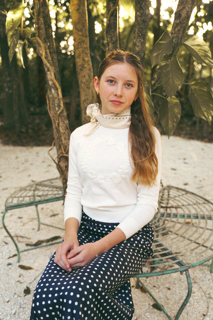 Polka Dot Slip Skirt