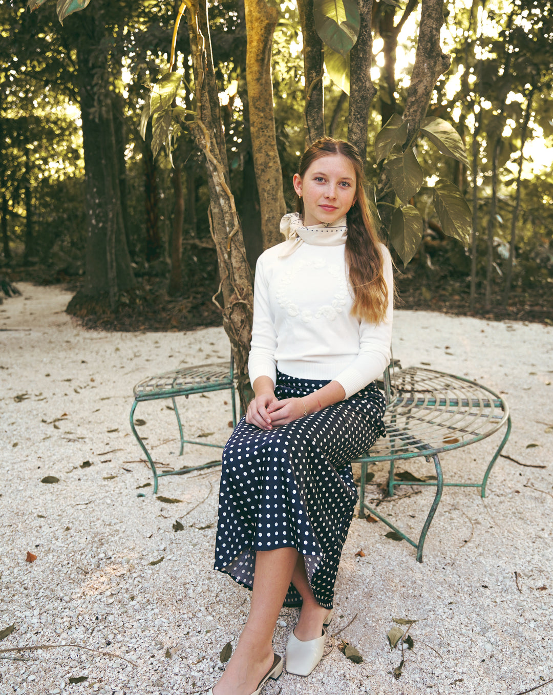 Crew Sweater w/ Embroidery