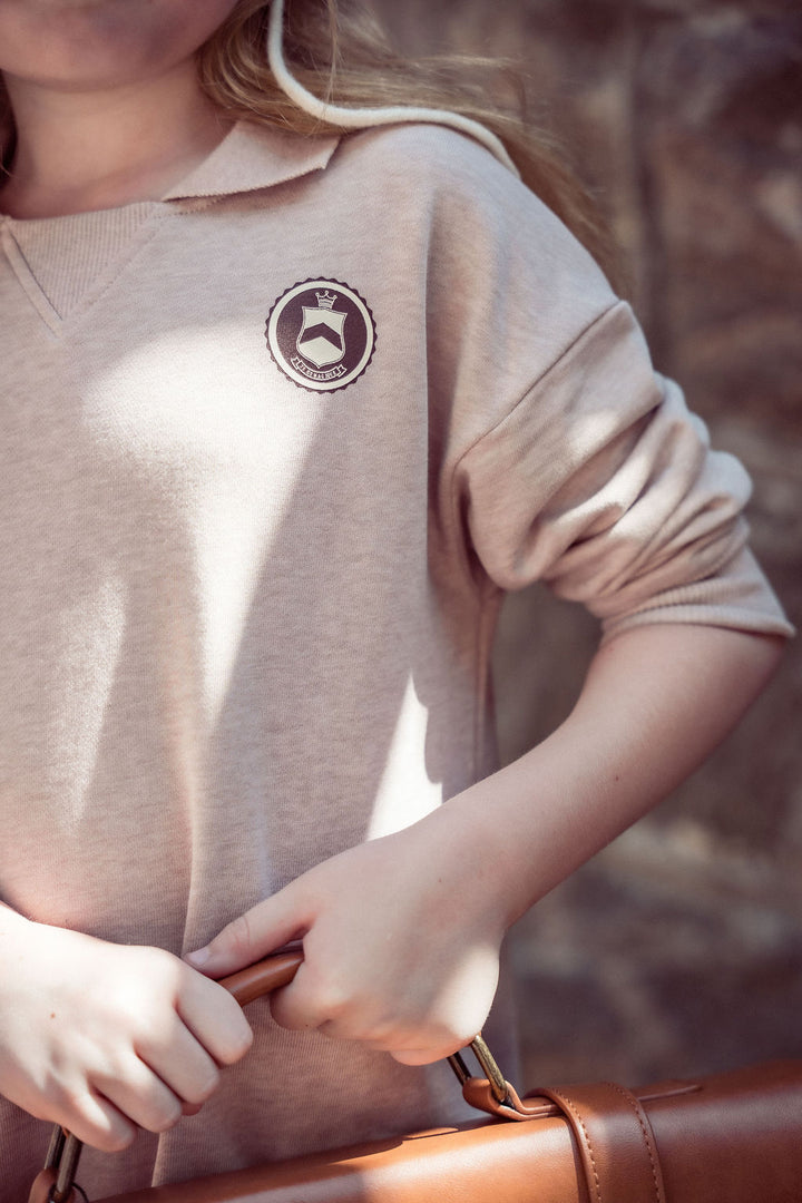 Marled Sweatshirt Dress