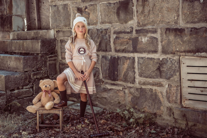 Marled Pleated Skirt