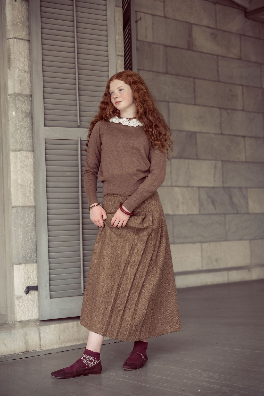 Ruffle Collar Sweater