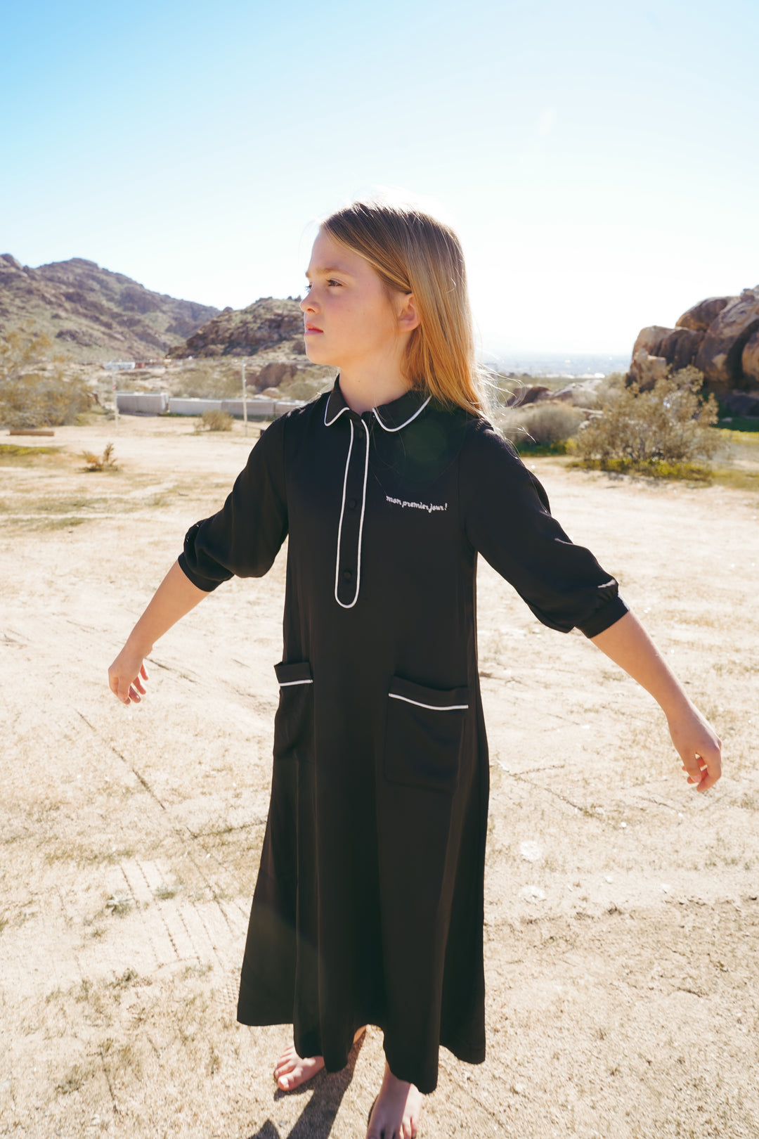 Satin Shirt Dress Maxi