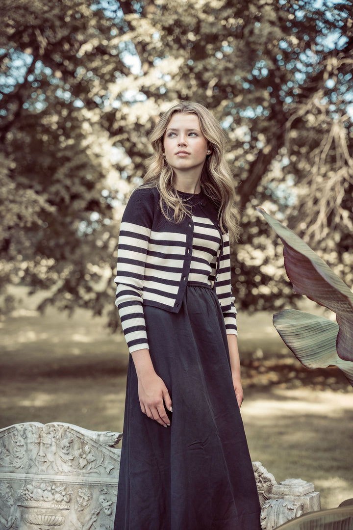 Striped Ribbed Cardigan