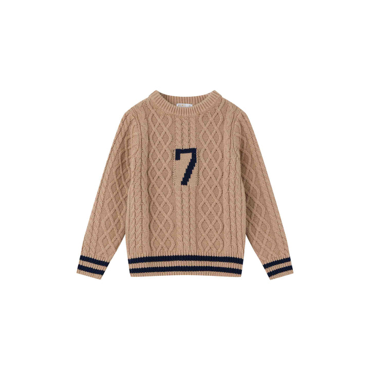 Cabled Graphic Sweater