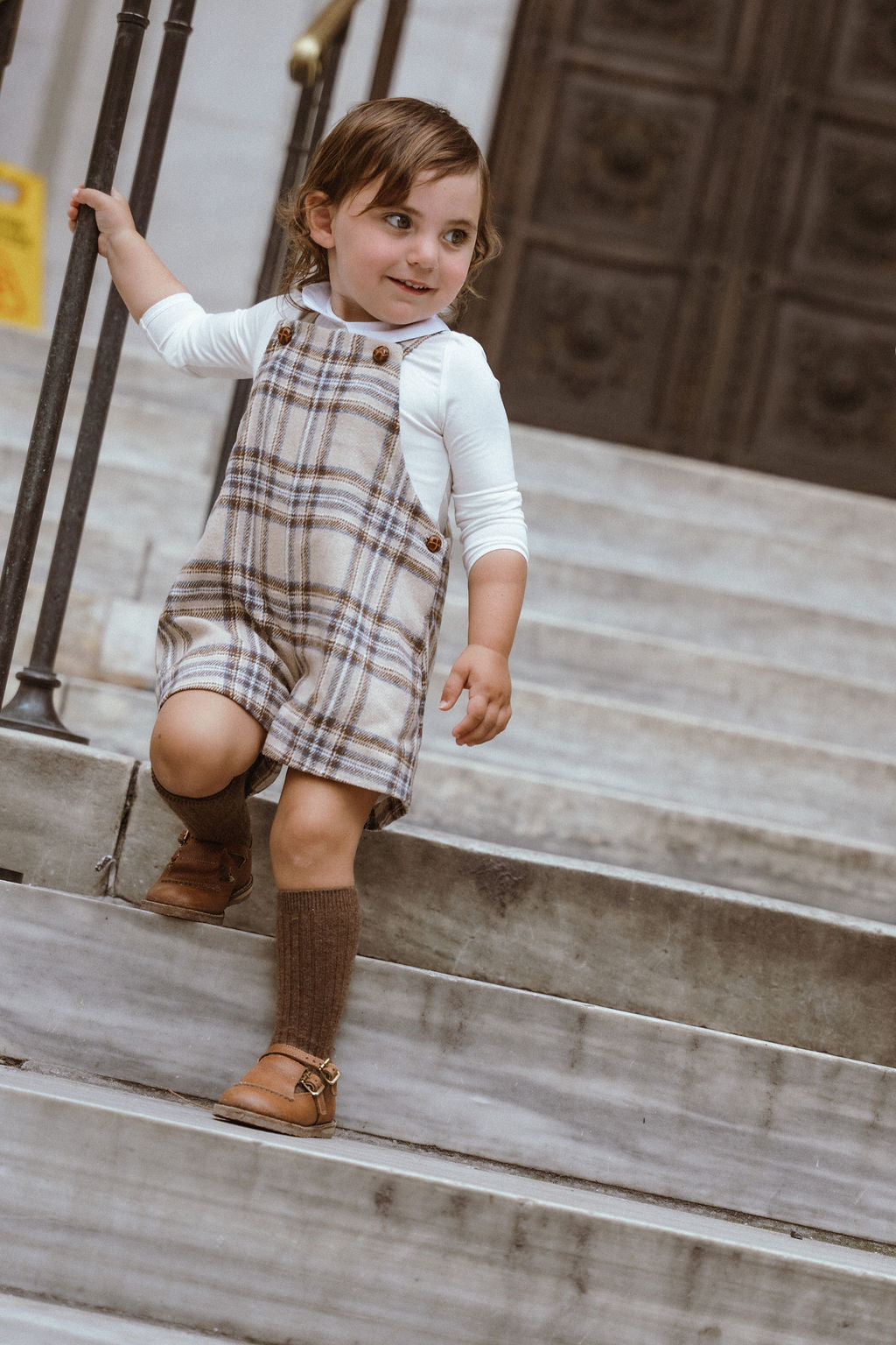Plaid Overalls