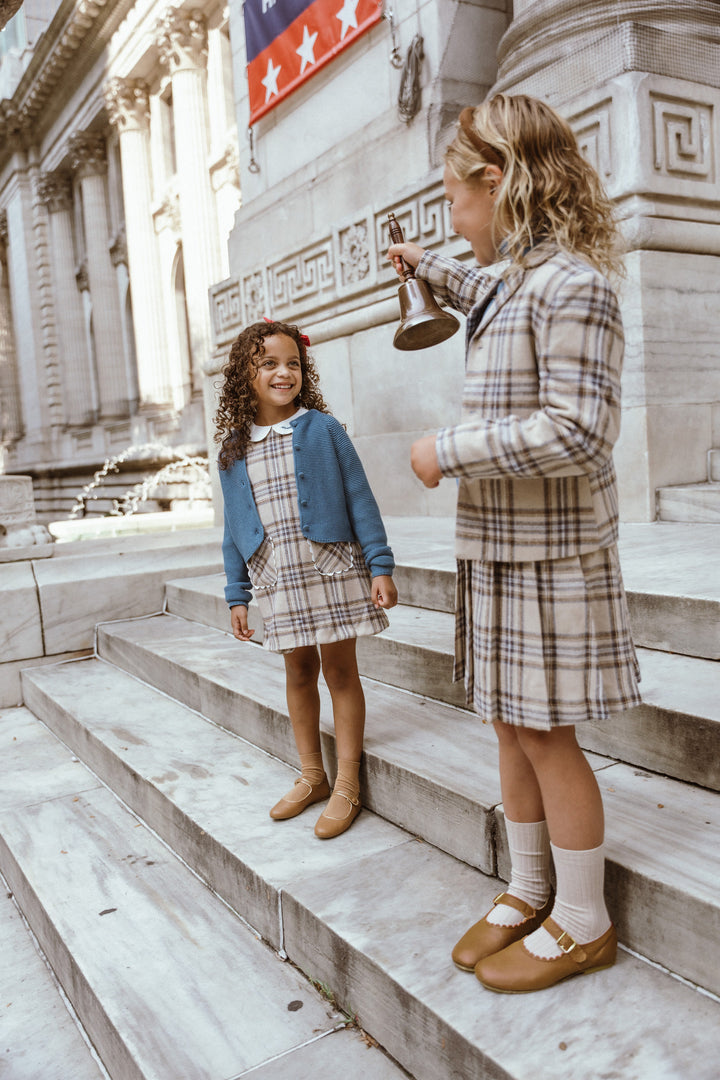 Pleated Plaid Skirt