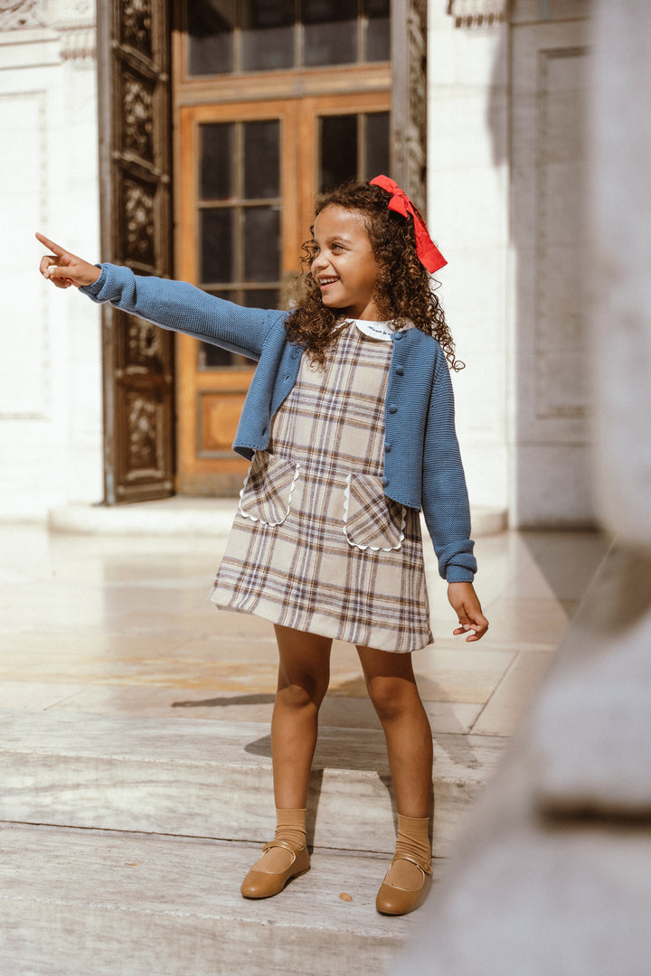 Plaid A-line Dress