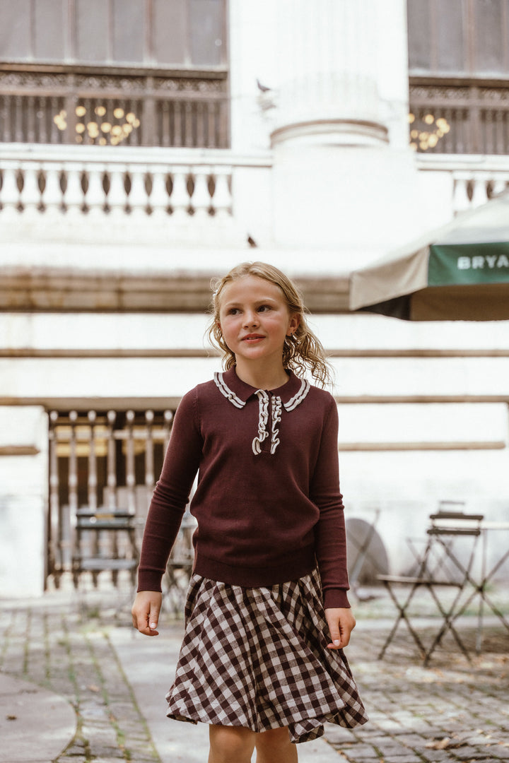 Ruffle Collar Sweater