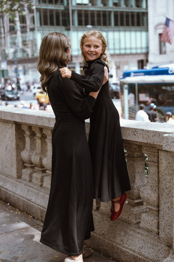 Mockneck Robe
