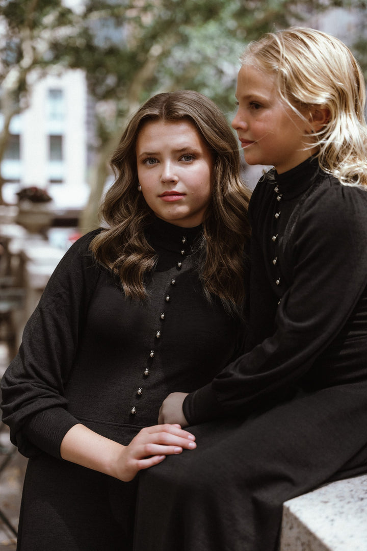Mockneck Robe