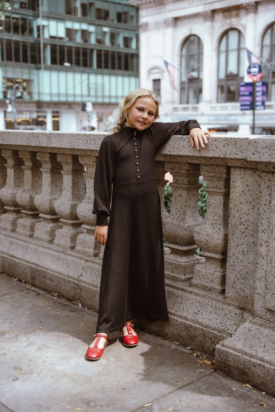 Mockneck Robe