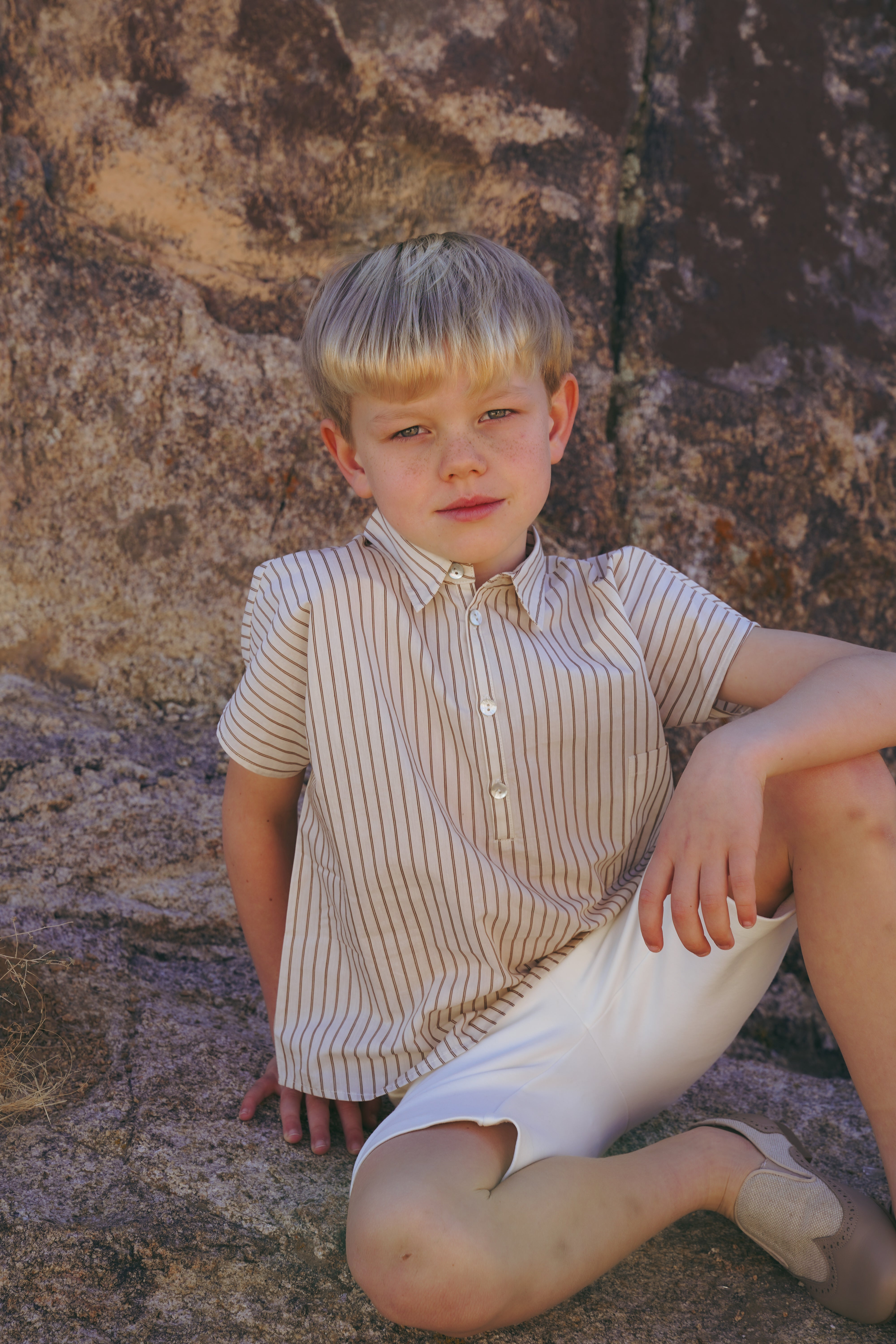 Oversized Striped Shirt – CocoBlanc.