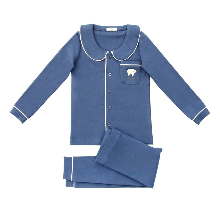 Navy Collared Pjs