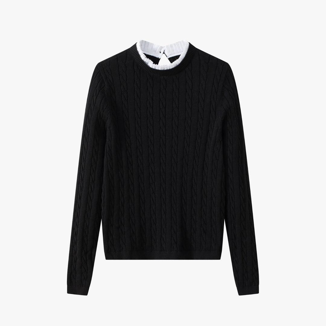 Cabled Teen Sweater