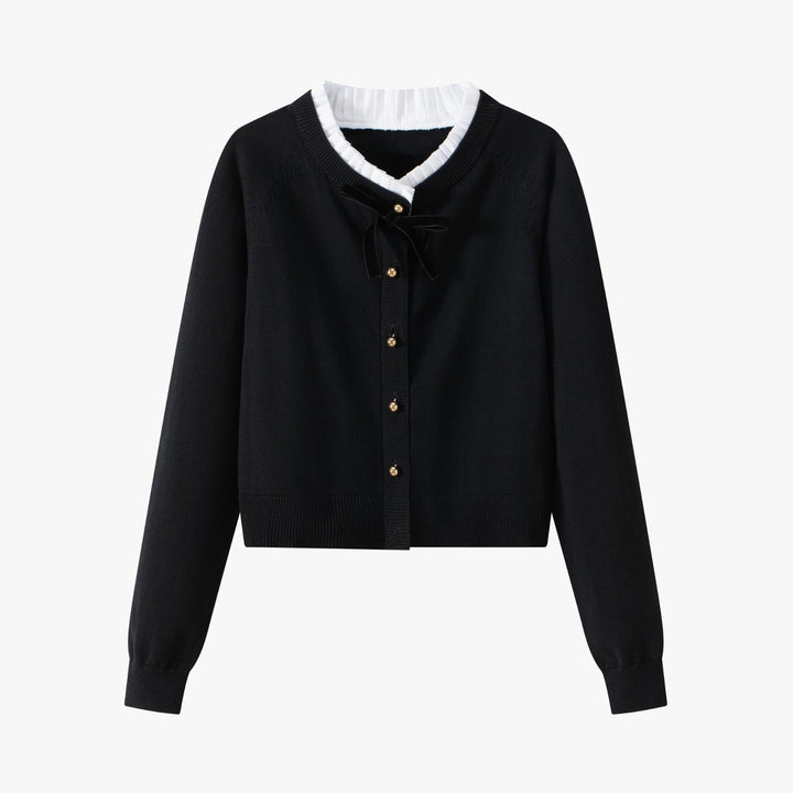 Cardigan With Ribbon