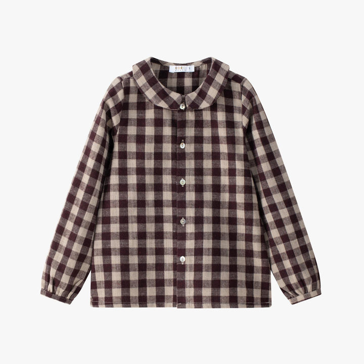 Burgundy Gingham Shirt