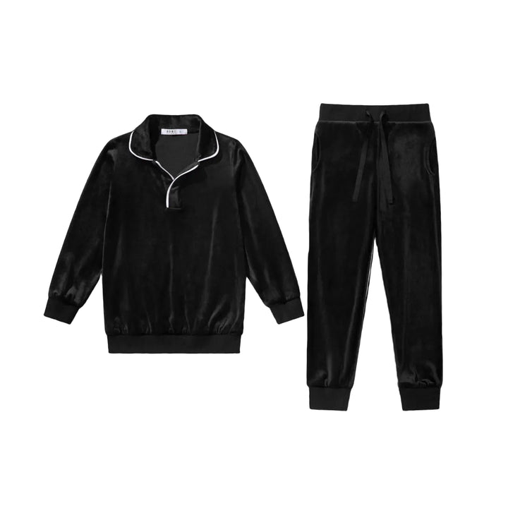 Black Velour Pajamas