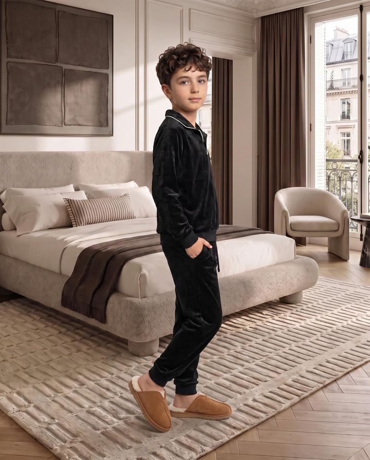 Black Velour Pajamas