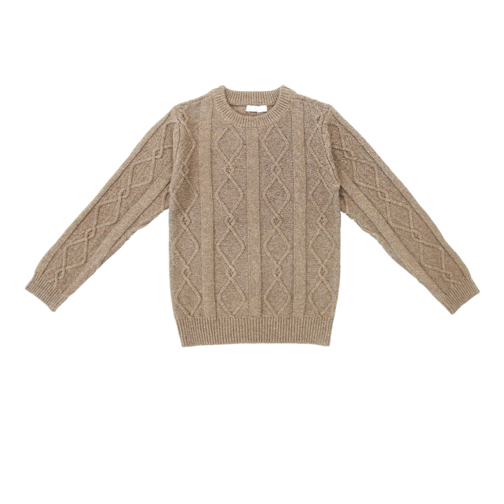 Mocha Diamond Crew Sweater