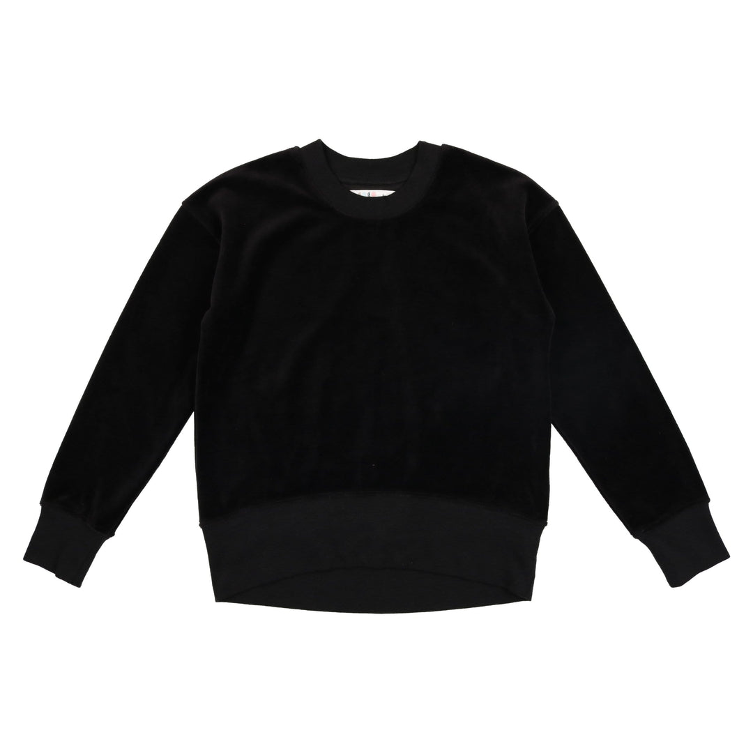 Black Velour Sweatshirt